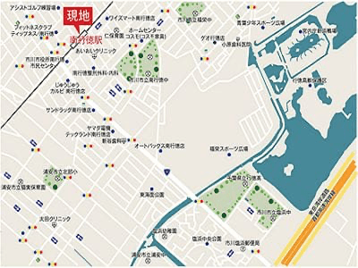 (地図): Adobe Illustratorで制作した周辺案内地図の事例 02