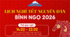 THÔNG BÁO NGHỈ TẾT NGUYÊN ĐÁN BÍNH NGỌ 2026