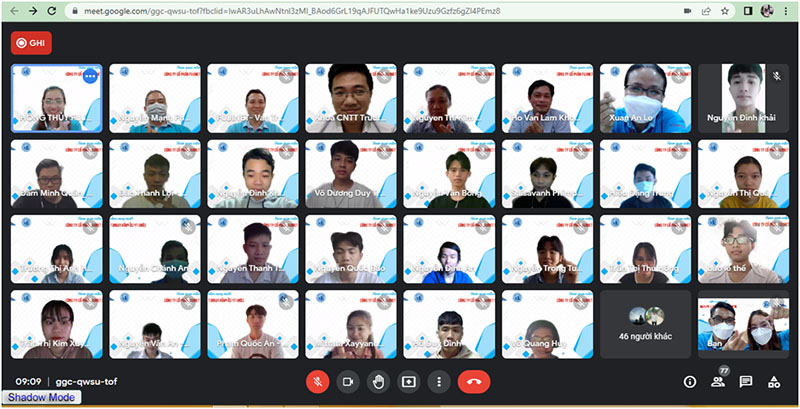 キーニョン大学IT学部４３コースの学生たちがFUJINET本社にオンライン訪問