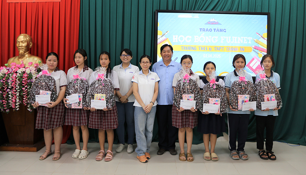 FUJINET TIẾP TỤC HÀNH TRÌNH VÌ GIÁO DỤC TẠI XÃ ĐẢO THẠNH AN