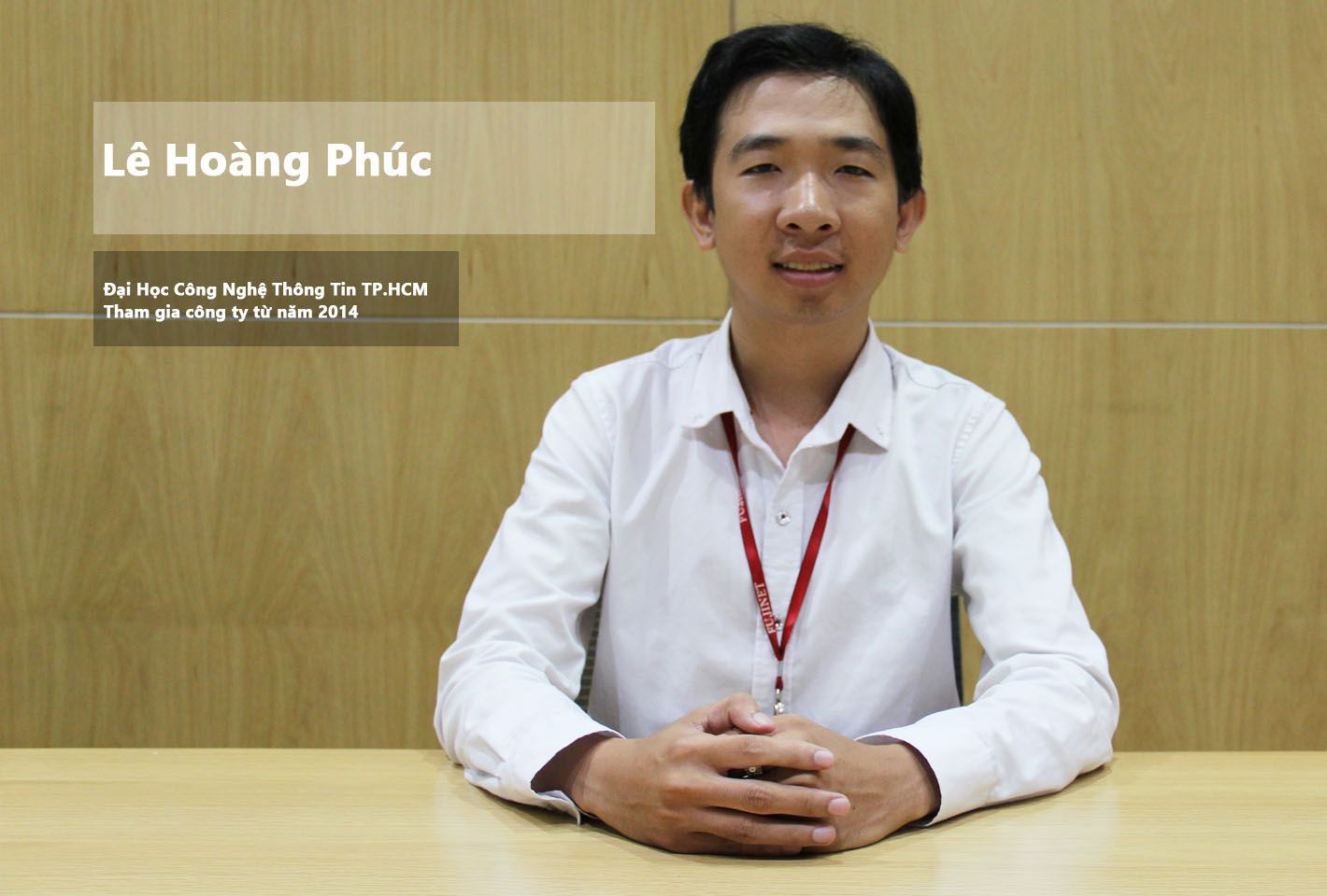 Anh Lê Hoàng Phúc cựu sinh viên trường Đại Học Công Nghệ Thông Tin TPHCM.